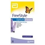 Blood ß-Ketone Test Strips (10) - FreeStyle Optium