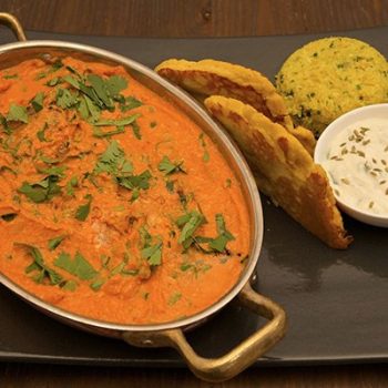 Butter Chicken with Coconut Naan