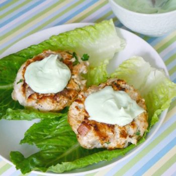 Coriander Chicken Burgers with Wasabi Mayo