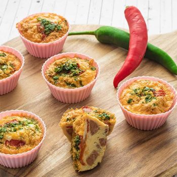 Low Carb Spanish Chorizo and Manchego Egg Muffins